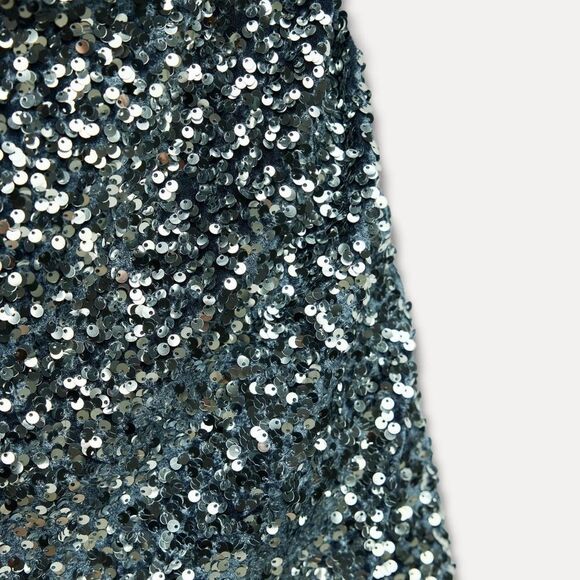 NWT ZARA MINI DRESS WITH SEQUINS - Picture 14 of 15